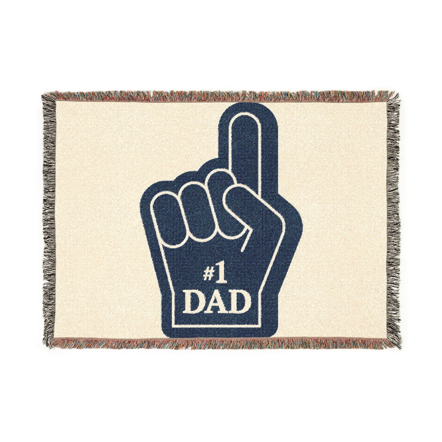 #1 Dad Woven Blanket